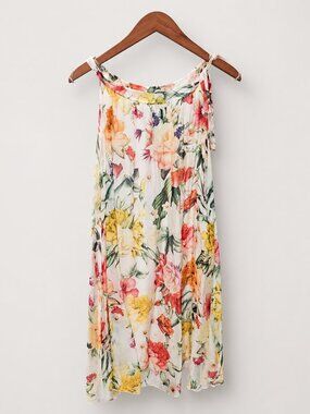 Bellambra Made in Italy Silk Blend Floral Midi Dress never worn fits S and M